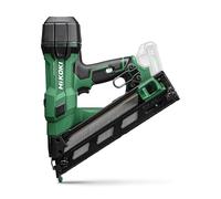 HiKOKI Clavo con batería de 34° - 18 V, 32 - 65 mm, calibre 15, compacto, ligero, potente, luz LED, motor sin escobillas, accionamiento por resorte neumático, incluye maletín