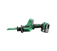 HiKOKI CR18DAJJZ Sierra alternante inalámbrica de 18 V con capacidad de corte de 130 mm, con 2 baterías, cargador y estuche