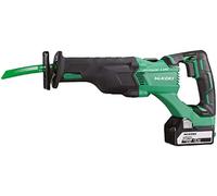 Hikoki CR18DBLWJZ - WJZ Sierra de sable | Sierra recíproca con control electrónico, cambio de hoja sin herramientas, 2 baterías de 5.0Ah, cargador y maletín