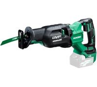 Hikoki CR36DAW4Z - 8 Sierra de sable a batería de litio | Sin batería ni cargador, zapata ajustable y cambio de hoja sin herramientas, 4 niveles de velocidad, 32mm de carrera