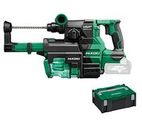 HIKOKI DH3628DAW3Z - Martillo perforador y cincelador (36 V, carga completa 0-4300 min-1, energía de impacto 3,2 J) (SDS-plus) Basic, sin escobillas, en HSC II + aspiración de polvo (sin batería ni