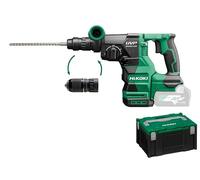 Taladro atornillador y cincelador a batería HIKOKI 36 V sin escobillas 3,2 J (SDS-plus) con portabrocas intercambiable para taladrar en hormigón hasta Ø 28 mm DH3628DCW2Z