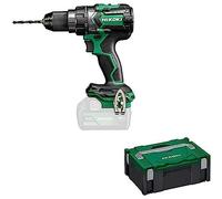 HiKOKI DS18DCW2Z Taladro Atornillador 18V, Motor Brushless y RFC, 140 Nm | Taladro sin escobillas con portabrocas de 13 mm y maletín HSC II. Sin batería ni cargador. Control de fuerza reactiva.