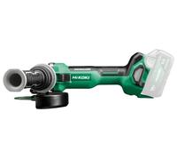 HiKOKI G1813DA Amoladora Angular, Motor Brushless, Disco 125mm, 18V | Arranque suave y filtro de ventilación. Incluye mango antivibración y llave. Sin batería, cargador ni maletín.