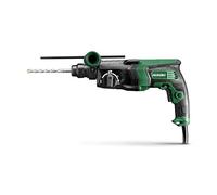 HiKOKI martillo SDS-Plus - 830 W, 2,9 J, 26 mm - 3 modos: taladrar, percutir, cincelar - con tope de profundidad, empuñadura lateral y maletín