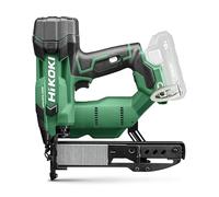 HiKOKI N1804DAW4Z - Grapadora de batería de 18 V para grapas de 13-40 mm | Motor sin escobillas, accionamiento por resorte neumático, luz LED, sin batería ni cargador, incluye gafas, peso 2,0 kg