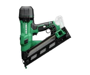 HiKOKI NT1865DA Clavadora Inalámbrica 18V, Motor sin Escobillas de 34° | Clava de 32 a 65 mm, 3 clavos por segundo, luz LED, con maletín y gafas, sin batería ni cargador, para carpintería