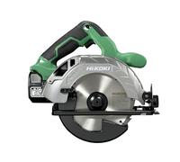 HiKOKI Sierra circular de mano con batería C1806DA (batería de iones de litio de 18 V, 5,0 Ah, sierra circular de 165 mm de diámetro, potencia máxima de sierra a 90°: 57 mm). Accesorios: hoja de