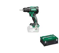 HiKOKI Taladro Atornillador Inalámbrico DS18DEW2Z, 18V, sin Escobillas | Sin batería ni cargador, incluye maletín HSC II, par de 70 Nm, portabrocas de 13 mm, 2000 rpm, motor sin carbones