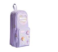 HIKOO DAILY 1 estuche Kawaii de lona de gran capacidad para lápices, estuche para niñas, estudiantes, artículos de papelería, suministros escolares, Sweet Cone Girl, Talla única