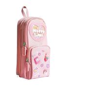 HIKOO DAILY 1 estuche Kawaii de lona de gran capacidad para lápices, estuche para niñas, estudiantes, artículos de papelería, suministros escolares, Conejo de fresa, Talla única