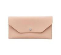 HIKOO DAILY Carteras largas de cuero para mujer, bolso de mano multifuncional para mujer, monedero de vacaciones para mujer, Pink, 1 unidad