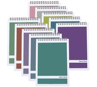Hikrxya 10 Piezas Cuaderno Espiral Lineas 15 x 23 CM - Cuaderno de Notas 160 Páginas/80 Hojas - Bloc de Notas Espiral para Universidad Oficina Vuelta al Vole Escribir Tareas - 10 Colores de Cubierta