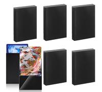 Hikrxya 500 Fundas para Cartas, 66 x 91 mm Mate Negro Card Sleeves, Protectoras de Tarjeta, Fundas para Tarjetas Estándar para MTG, Football Card, Juego de Mesa, Tarjetas de Visita