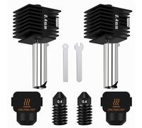 HIKUDIY Kit de Hotend 2PCS 0,4 mm + 0,4 mm para Bambu Lab A1 / A1 Mini, repuesto de cabezal de impresión para impresoras 3D Bambu Lab A1 / A1 Mini