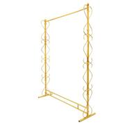 HIKUUER Perchero dorado resistente para ropa, 150 x 45 x 205 cm, de lujo, de metal, para tiendas, tiendas de novias, mercados