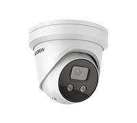 Hikvision Cámara de vigilancia Turret DS-2CD2386G2-ISU/SL(2,8 mm)(C) con 8 megapíxeles, hasta 30 m de iluminación, cámara de vigilancia Profesional, cámara Acusense con Filtro de Alarma Falsa