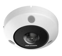 Hikvision Cámara IP Fisheye 6MP DeepinView 1.27mm IR15 DWDR IK10 IP67 con Audio y Alarma