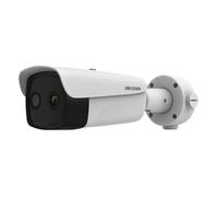HIKVISION Cámara IP Térmica DS-2TD2637T-10/QY de Seguridad Exterior Bullet, 384x288 px, 4 MP, WDR, IP67, PoE, Visión Nocturna, Detección Inteligente