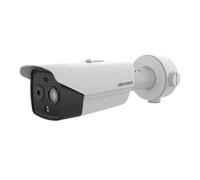 Hikvision - Cámara Tipo Bala térmica de Doble Espectro Análisis de Video PoE IP67 Visible de 6,9 mm y 6,4 mm - DS-2TD2628-7/QA(O-STD)