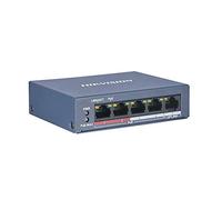 Hikvision - Conmutador Hikvision de 5 Puertos ~ 4 Puertos PoE de 100 Mbps ~ 1 conmutador de Red con Puerto Ethernet de 100 Mbps - DS-3E0105P-E/M
