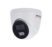 Cámara de Seguridad IP Hikvision Value Turret ColorVu PoE 6MP 2.8mm Exterior IP67 - DS-2CD1367G2H-LIU(2.8mm)