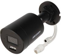 Hikvision DS-2CD2083G2-LI2U(2.8mm)(NEGRO) Cámara de red Bullet fija Acusense con luz híbrida inteligente de 8 MP