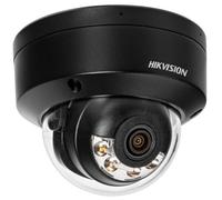 Hikvision DS-2CD2163G2-LIS2U(2.8mm)(NEGRO) Cámara de red de domo fijo de 6 MP con Acusense y luz híbrida inteligente