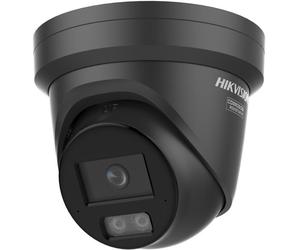 Hikvision DS-2CD2347G3-LIS2UY/SL 2.8mm NEGRO PL 4 MP Cámara de red Turret fija híbrida inteligente con ColorVu