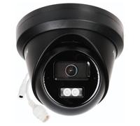 Hikvision DS-2CD2363G2-LI2U(2.8mm)(NEGRO) Cámara de red tipo turret fija de 6 MP con Acusense y luz híbrida inteligente