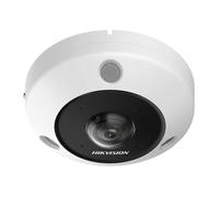 Hikvision DS-2CD6365G1-IVS Cámara IP Seguridad Interior 6MP Lente Ojo de Pez 180 Grados, Resistente IP67, Visión Nocturna, WDR, PoE, Alarma, Audio
