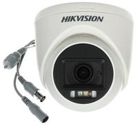 Hikvision DS-2CE76K0T-LPFS(2.8mm) Cámara Turret Fija Interior de Audio con Luz Híbrida Inteligente 3K