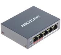 Hikvision Conmutador DS-3E0105P-E/M - 5 puertos PoE 10/100 Mbps No gestionado Negro