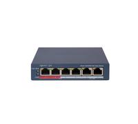 HIKVISION DS-3E1106P-EI/M Hikvision Switch PoE verwaltbar - 4 PoE-Ports 802.3af/at + 2 Uplink - Geschwindigkeit 10/100 Mbps an j