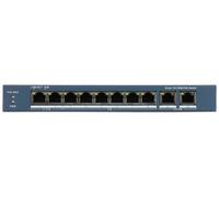 Hikvision DS-3E1310HP-EI(B) switch Gestionado Fast Ethernet (10/100) Energía sobre Ethernet (PoE) Gris