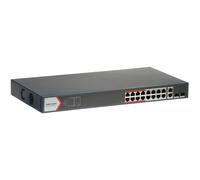 Hikvision DS-3E1318P-EI(B) Interruptor POE inteligente de 16 puertos Fast Ethernet