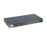 Hikvision DS-3E1326P-EI(B) Interruptor POE inteligente de 24 puertos Fast Ethernet