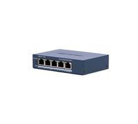 HIKVISION DS-3E1505P-EI Hikvision Switch PoE verwaltbar - 4 Ports PoE 802.3af/at + 1 Uplink - Gigabit-Geschwindigkeit 10/100/100