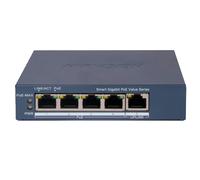 HIKVISION DS-3E1505P-EI/M Hikvision Switch Gigabit PoE Gestionable - 4 puertos PoE 802.3af/at + 1 Uplink RJ45 - 4 RJ45 10/100/10