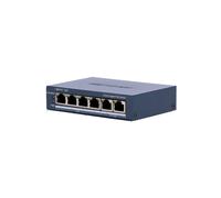 HIKVISION DS-3E1506P-EI Hikvision Switch PoE verwaltbar - 4 PoE-Ports 802.3af/at + 2 Uplinks - Gigabit-Geschwindigkeit 10/100/10