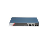 Switch Hikvision DS-3E1512HP-SI-8P2T2F 12 Puertos Gigabit PoE+ 130W Gestión avanzada