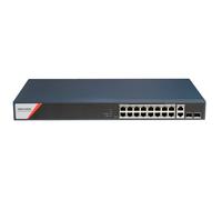 HIKVISION DS-3E1520HP-SI-16P2T2F Switch PoE Hikvision - 16 puertos RJ45 GE + 2 puertos Gigabit RJ45/SFP - 16 Puertos PoE+ 802.3a
