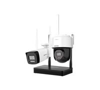 HIKVISION DS-J142I/NKS424W03H Hikvision WLAN-Videoüberwachungsset - Bullet-Kamera 4 MPx + PT-Kamera 4 MPx - NVR 4 IP-Kanäle 6