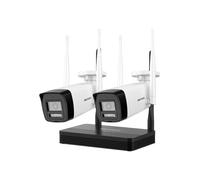HIKVISION DS-J142I/NKS424W0H Hikvision WLAN-Videoüberwachungs-Kit - 2 Bullet-Kameras 4 MP - NVR 4 IP-Kanäle 6 MP (2560x1440)