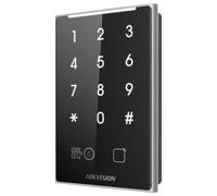 HIKVISION DS-K1109DKB-QR Lector de acceso - Acceso por tarjeta MF DESFire, QR y PIN - Indicador LED y acústico - Wiegand 26/34 |