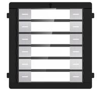 HIKVISION DS-KD-K12/S Módulo de extensión - Llamada a diferentes monitores - Botonera de 12 botones - 6 etiquetas personalizadas