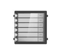 HIKVISION DS-KD-KK/S Erweiterungsmodul aus Edelstahl - Anruf an verschiedene Monitore - Tastenfeld mit 6 Tasten - 6 Etiketten