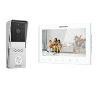 HIKVISION DS-KIS102-P/Surface Kit de videoportero - Tecnología 2 hilos analógico - Placa y monitor - Lector MF | Conexión por 2