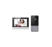 HIKVISION DS-KIS603-P(C) Video-Türsprechanlagen-Set - IP- & WLAN-Technologie - Außenstation und Monitor | Ermöglicht 16 weitere