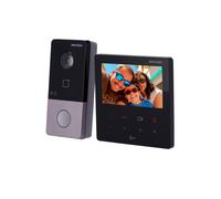 HIKVISION DS-KIS606-P IP- & WiFi-Video-Türsprechanlagen-Set - Türstation und Monitor | Ermöglicht 16 zusätzliche Monitore - MF-L
